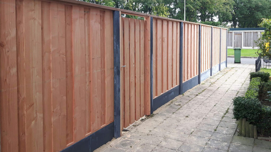 Poort metalen frame Douglas hout