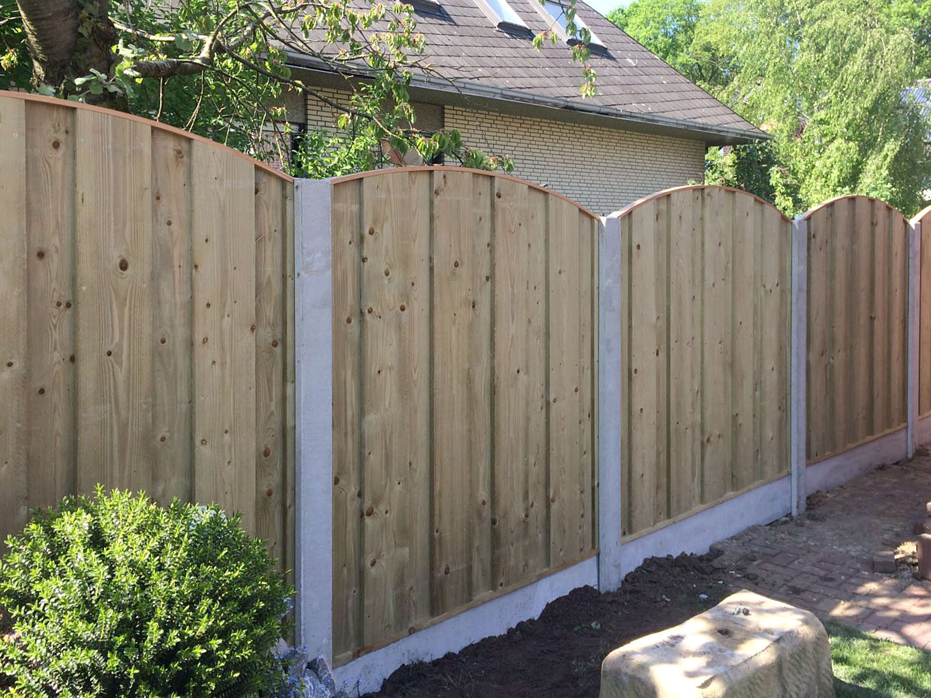 Schutting toog model grijs beton